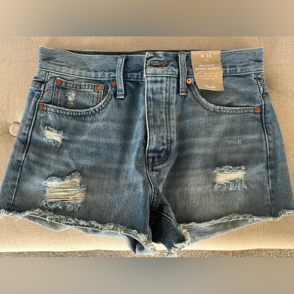 Madewell Denim Blue Women's Shorts New with Tags